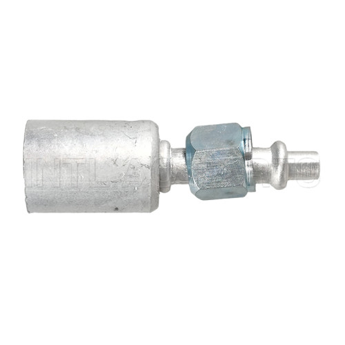 #5 Straight O-Ring Hose Fitting With Aluminum Jacket