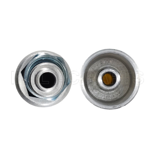 #5 Straight O-Ring Hose Fitting With Aluminum Jacket