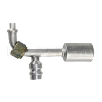 #5 90°O-Ring Hose Fitting Alumium  joint with Alumium  jacket R134a high & low pressure valve