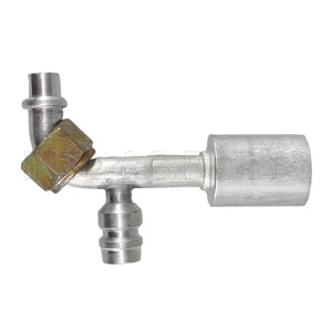 #8 90°O-RING Hose Fitting Joint with Jacket