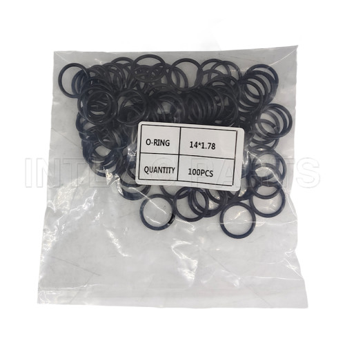 Color Black O-Ring 14*1.78mm NBR Auto Air conditioner Seal Ring