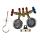 High quality copper body for R22 R404 R134 R410 Manifold gauge set
