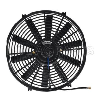 Car Ac Cooling Fan 14 inch 24V 80W squre frame with 10 straight blade