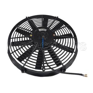 Car Ac Cooling Fan 14 inch 24V 80W squre frame with 10 straight blade