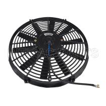 Car Ac Cooling Fan 14 inch 24V 80W squre frame with 10 straight blade