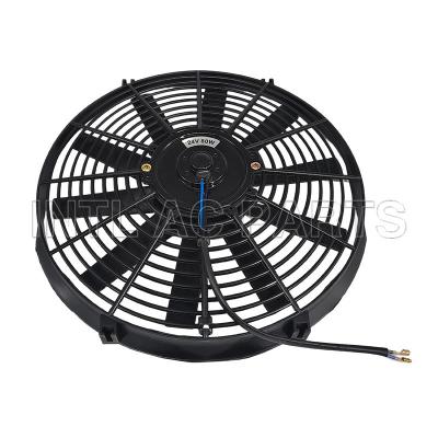 Car Ac Cooling Fan 14 inch 24V 80W squre frame with 10 straight blade