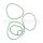 10PA15C KIT(4pcs) GREEN O-RING KIT