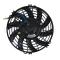 9 inch 12V 120W round frame with 10 crooked blade air conditioning electronic motor fan