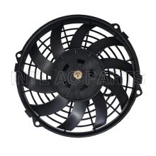 9 inch 12V 120W round frame with 10 crooked blade air conditioning electronic motor fan