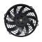 9 inch 12V 120W round frame with 10 crooked blade air conditioning electronic motor fan