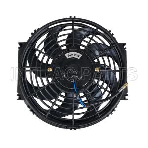 10 inch 24V 80W cooling fan square frame with 8  crooked blade