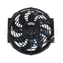 10 inch 24V 80W cooling fan square frame with 8  crooked blade