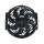 10 inch 24V 80W cooling fan square frame with 8  crooked blade