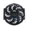 10 inch 24V 80W cooling fan square frame with 8  crooked blade