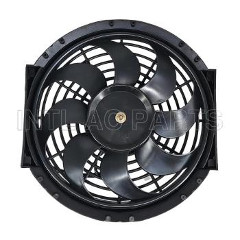 10 inch 24V 80W cooling fan square frame with 8  crooked blade
