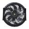 10 inch 24V 80W cooling fan square frame with 8  crooked blade