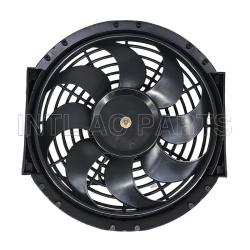 10 inch 24V 80W cooling fan square frame with 8 crooked blade
