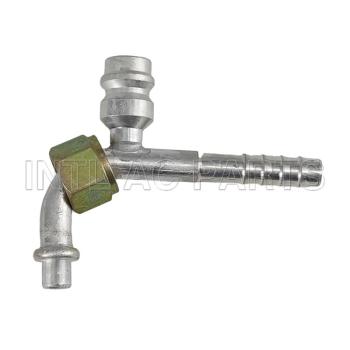 #6 90°O-RING Al joint with R134a high & low pressure valve hose fitting