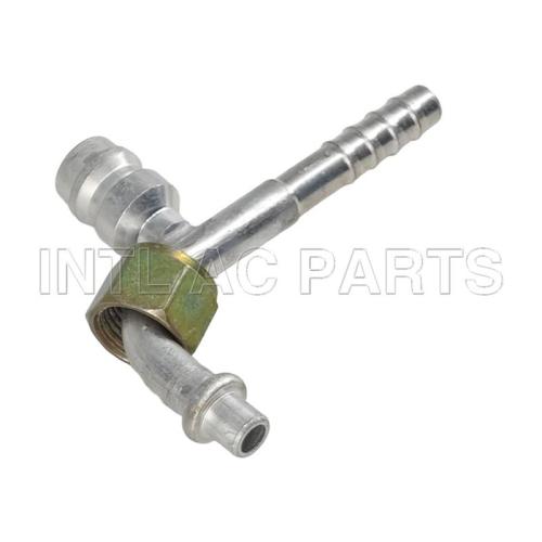 #6 90°O-RING Al joint with R134a high & low pressure valve hose fitting