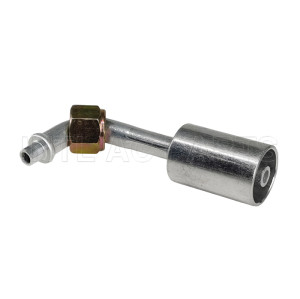 #5 90° O-Ring(With Aluminum Jacket)90 Degree Hose Fitting /Connector