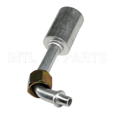 #5 90° O-Ring（With Aluminum Jacket）90 Degree Hose Fitting /Connector