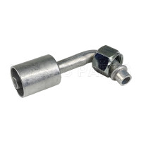 #8 90° O-Ring（With Aluminum Jacket） #8 90 Degree Connector With Al Jacket Cap