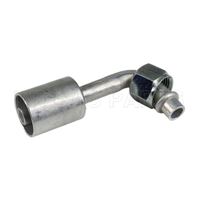 #8 90° O-Ring（With Aluminum Jacket） #8 90 Degree Connector With Al Jacket Cap