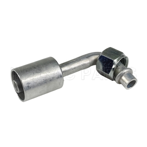 #8 90° O-Ring(With Aluminum Jacket) #8 90 Degree Connector With Al Jacket Cap