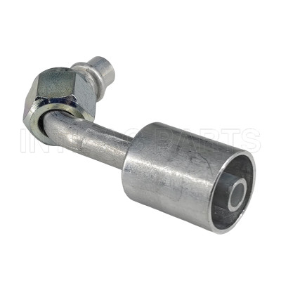 #8 90° O-Ring（With Aluminum Jacket） #8 90 Degree Connector With Al Jacket Cap