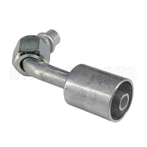 #8 90° O-Ring(With Aluminum Jacket) #8 90 Degree Connector With Al Jacket Cap