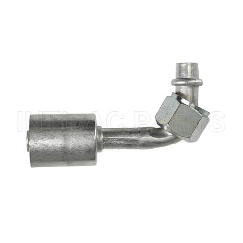 #8 90° O-Ring(With Aluminum Jacket) #8 90 Degree Connector With Al Jacket Cap
