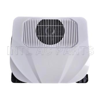 New model car roof mounted integrated machine(Three brushless) White 12V electric air conditioner