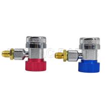 Aluminum Manifold Gauge Hose and Coupler Set Ordinary 134A Adjustable Quick Connector