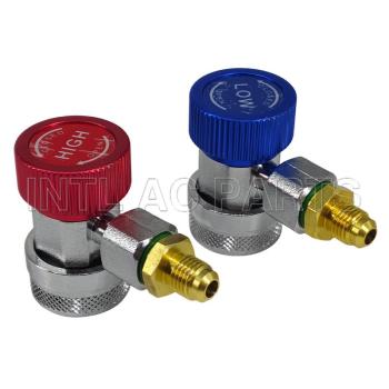 Aluminum Manifold Gauge Hose and Coupler Set Ordinary 134A Adjustable Quick Connector