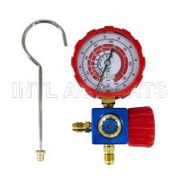 High Pressure Manifold Gauge R134a R404a R22 R410a Manometer with Valve A/C Air Conditioning