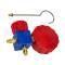 High Pressure Manifold Gauge R134a R404a R22 R410a Manometer with Valve A/C Air Conditioning