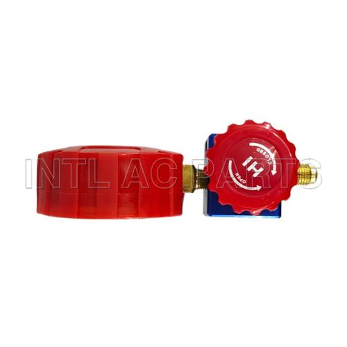 High Pressure Manifold Gauge R134a R404a R22 R410a Manometer with Valve A/C Air Conditioning