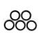 5PCS 25.4*17.4*1.3mm NBR GREEN/BLACK Oil Seal Gasket