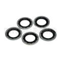 5PCS 19.2*11.2*1.3mm NBR GREEN BLACK Oil Seal Gasket