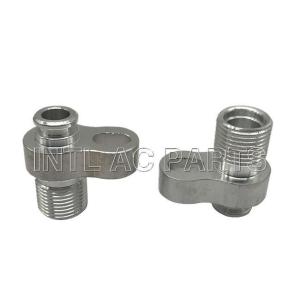 Aluminum Hose Fitting #8 13/32 R134a Compressor Fitting (R134A MOUNT )