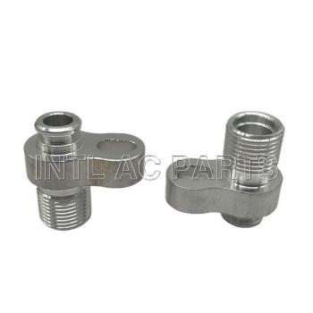Aluminum Hose Fitting #8 13/32 R134a Compressor Fitting (R134A MOUNT )