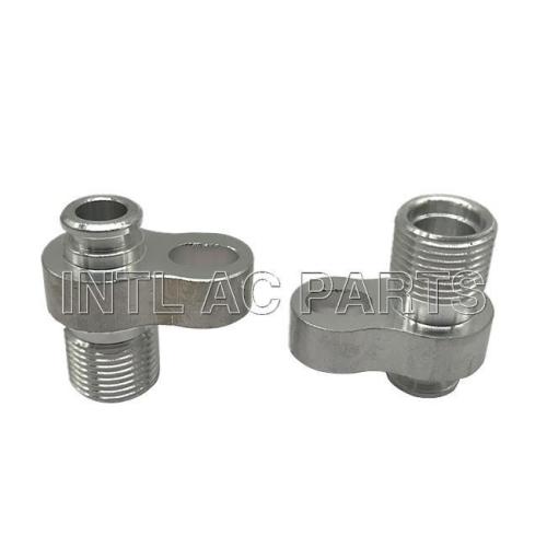 Aluminum Hose Fitting #8 13/32 R134a Compressor Fitting (R134A MOUNT )
