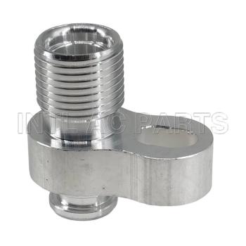 Aluminum Hose Fitting #8 13/32 R134a Compressor Fitting (R134A MOUNT )
