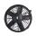 330MM 24V 160W 5 straight blade PUSH cooling fan FOR BUS