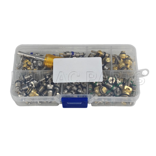 Universal Auto Repair Tool R134A/R12 Valve Core Kit (131pcs)