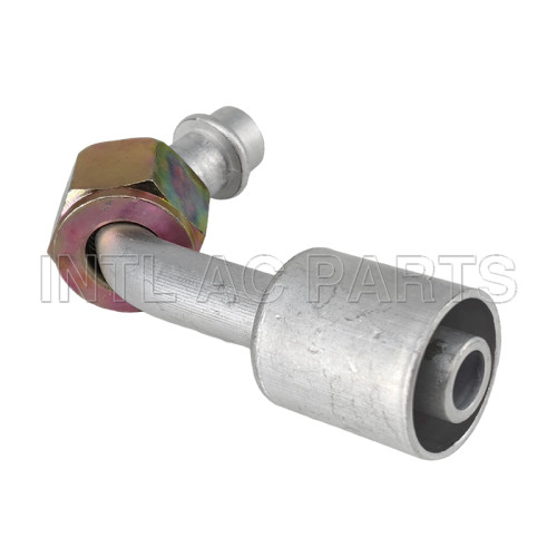 #12 90° Female Oring beadlock hose fitting /connector/coupling （with Aluminum jacket）