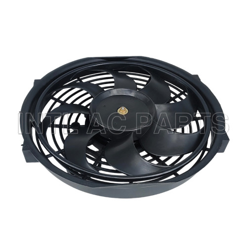Electrical Cooling Fan 10 inch 12V 120W Round Frame with 8 Crooked Blade