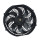 Electrical Cooling Fan 10 inch 12V 120W Round Frame with 8 Crooked Blade