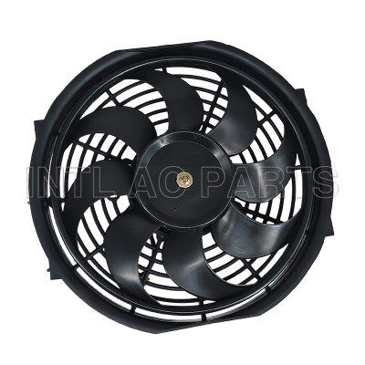 Electrical Cooling Fan 10 inch 12V 120W Round Frame with 8 Crooked Blade