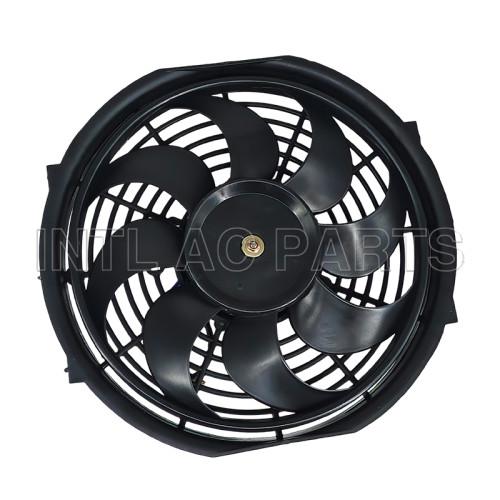 Electrical Cooling Fan 10 inch 12V 120W Round Frame with 8 Crooked Blade